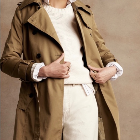 Banana Republic Trench ( Beige- not Tan) - Picture 1 of 6